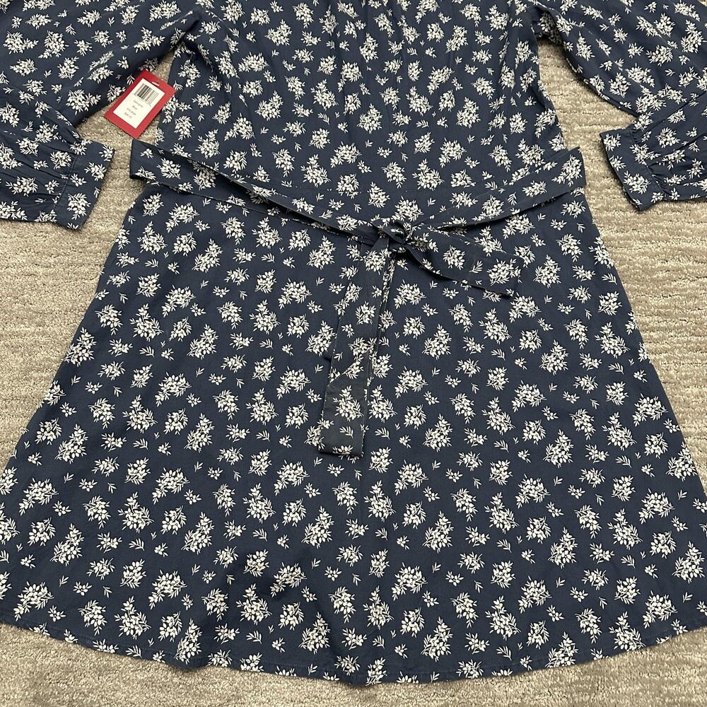 Kimes Ranch Dress Womens XXL Blue Georgina Floral V Neck Belted Western - Picture 6 of 16